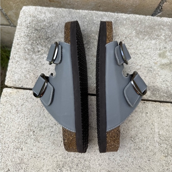 Cliffs Gray Double Buckle Sandals - Picture 6 of 8